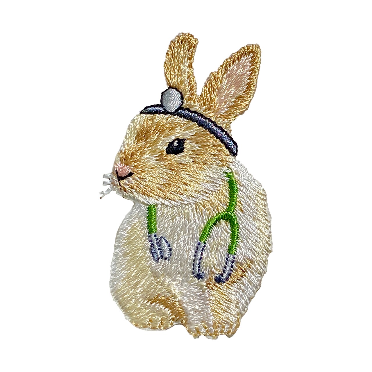Doctor Rabbit, Medical Hare, Bunny, Embroidered, Iron on Patch